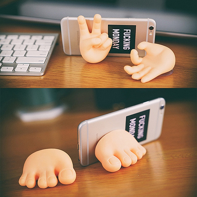 Funny Hand Foot Shape Sucker Holder