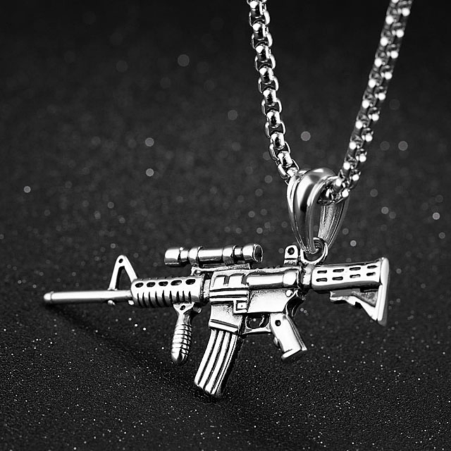 AK-47 Rifle Necklace - Etsy