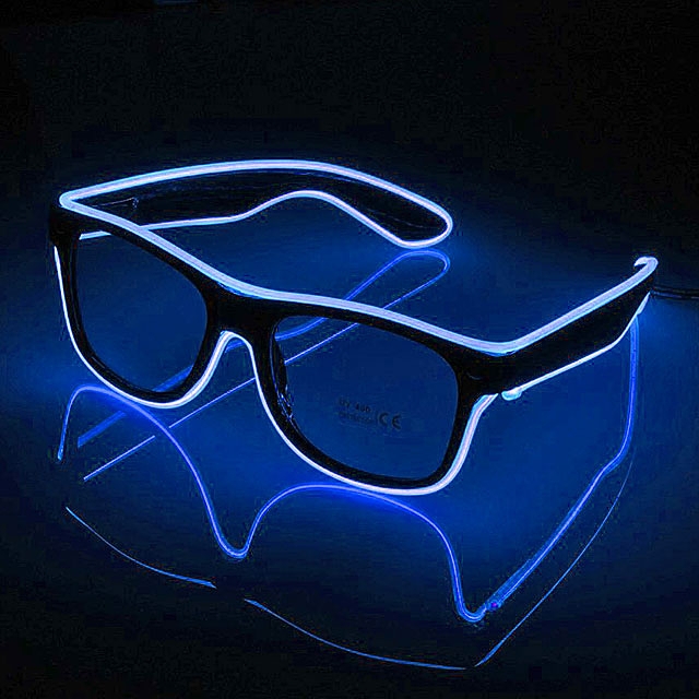 Tri Color Light Up Glow Flashing LED Glasses