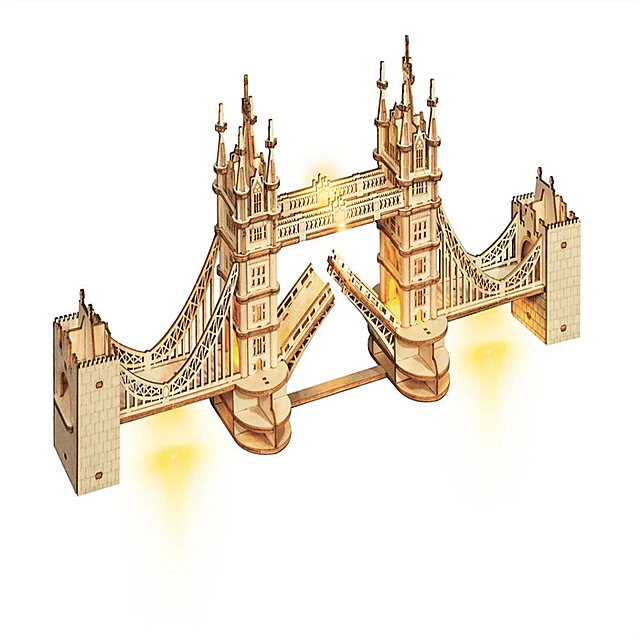 Rolife Tower Bridge With Lights TG412 Architecture 3D Wooden Puzzle
