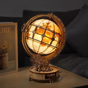 ROKR Luminous Globe ST003 3D Wooden Model