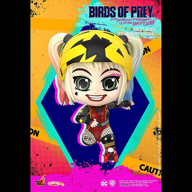 Hot Toys Birds of Prey - Harley Quinn (Roller Derby Version) Cosbaby (S) Bobble-Head