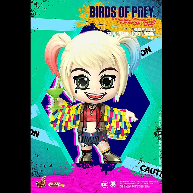 Hot Toys Birds of Prey - Harley Quinn (Caution Tape Jacket Version) Cosbaby (S) Bobble-Head