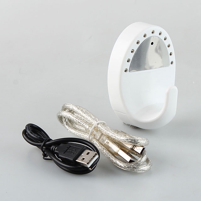 HD Spy Coat Hook Camera - White