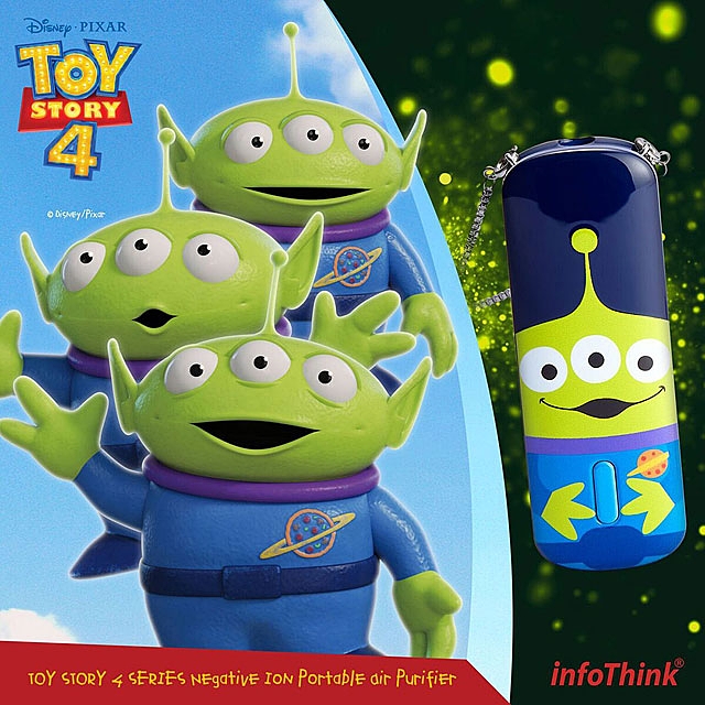 infoThink Toy Story 4 Negative Ion Portable Air Purifier - Alien