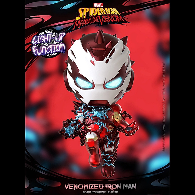 Hot Toys Spider-Man Maximum Venon - Venomized Iron Man Cosbaby (S) Bobble-Head