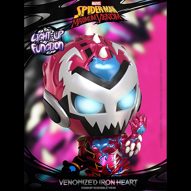 Hot Toys Spider-Man Maximum Venon - Venomized Iron Heart Cosbaby (S) Bobble-Head