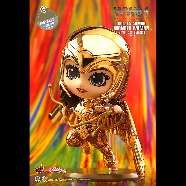 Hot Toys Wonder Woman 1984 - Golden Armor Wonder Woman (Metallic Gold Version) Cosbaby (S) Bobble-Head