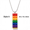 Colorful Brick Necklace