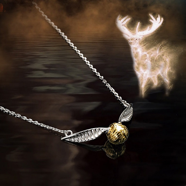Harry Potter Golden Snitch 925 Silver Necklace