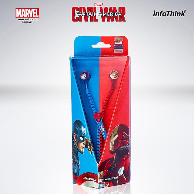 infoThink Captain America 3 - 3.5mm Earphone