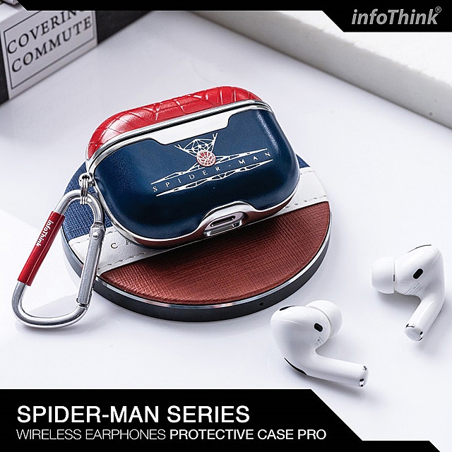 infoThink Marvel Series Leather AirPods Pro Case SpiderMan