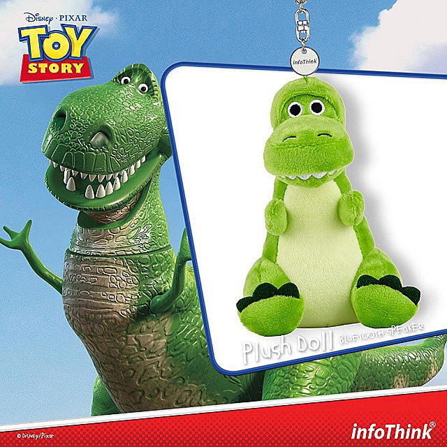 infoThink Toy Story 4 Series Plush Doll Bluetooth Speaker - Rex