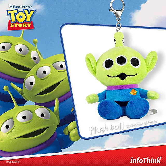infoThink Toy Story 4 Series Plush Doll Bluetooth Speaker - Alien