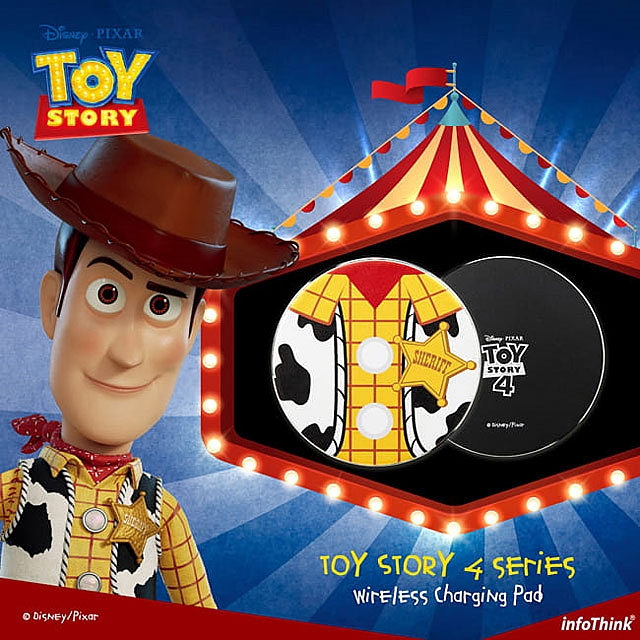 infoThink Toy Story 4 Wireless Charging Pad - Woody