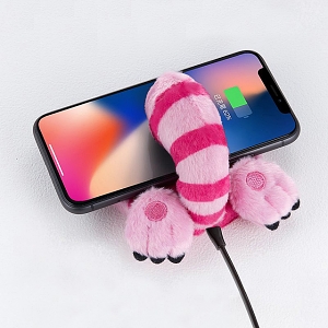 infoThink Alice in Wonderland Series Booty Wireless Charging Pad - Cheshire Cat