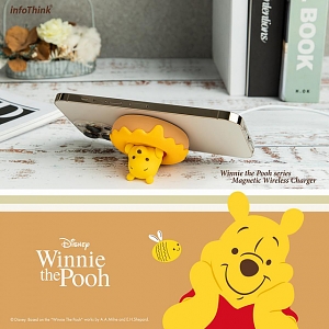 infoThink Winnie The Pooh Magnetic Wireless Charger