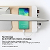 POUT EYES8 Wooden Desk Monitor All-in-One Charging Hub Station with 15W Wireless Charging