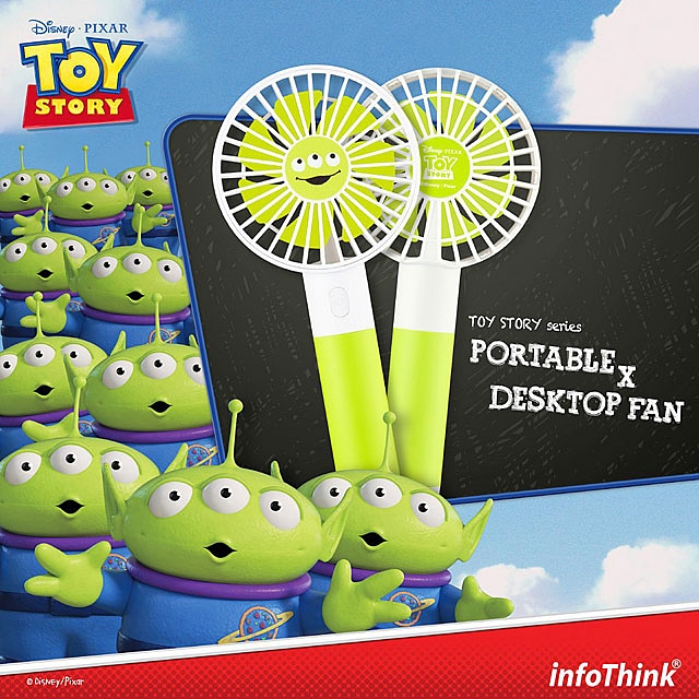 infoThink Toy Story 4 Series 2-in-1 Portable Desktop Fan