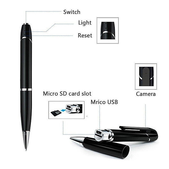 HD Wi-Fi Spy Pocket Video Audio Recorder Pen