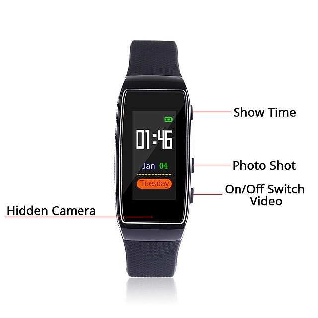 HD Spy Sport Wrist Watch Camera